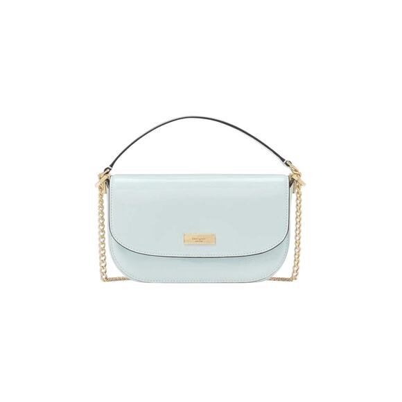 Kate Spade Handbags - Kate Spade Krista Patent Chain Crossbody Hazy Morning Blue Shoulder Bag NWT
